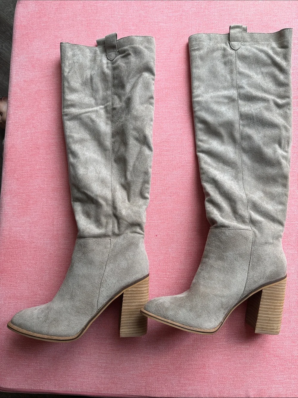 Mi.iM Taupe Suede Over-the-Knee Saint Boots 8.5 NEW